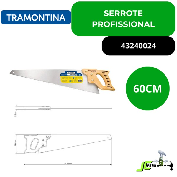 SERROTE TRAMONTINA PROFISSIONAL 24" 600MM - 43240024