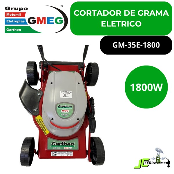 CORTADOR DE GRAMA ELETRICO COM 1800W MOTOMIL - GM-35E-1800 - 00033271.8 220V