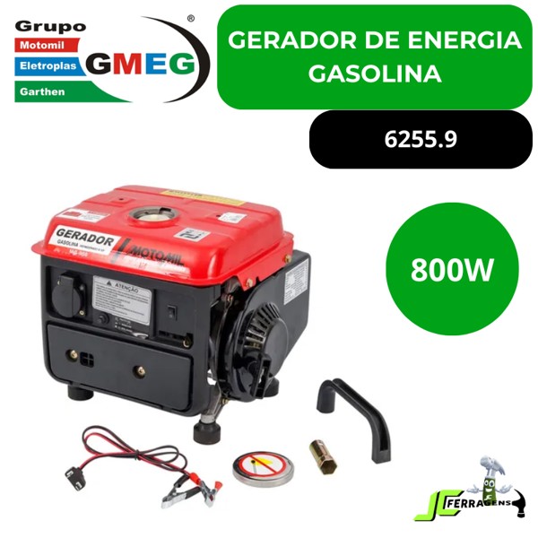GERADOR ENERGIA A GASOLINA 800W 60HZ MG 950 -  MOTOMIL 0006255.9 220V
