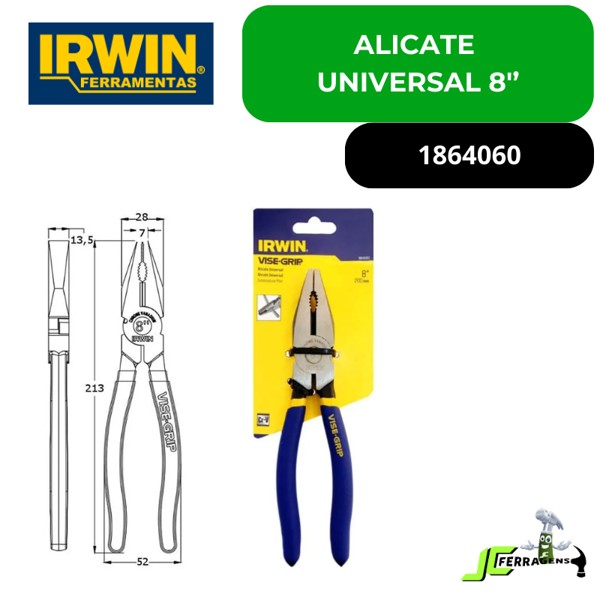 ALICATE UNIVERSAL 8'' IRWIN - 1864060