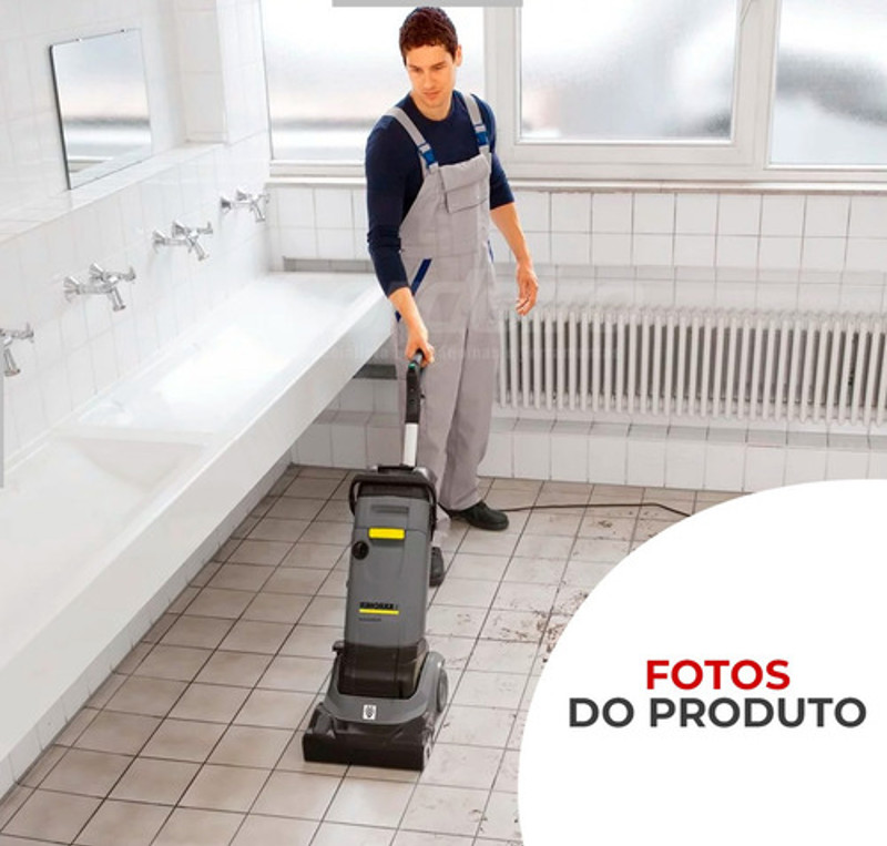 LAVADORA E SECADORA ELETRICA DE PISO COM 820W KARCHER - BR 30/4 C PROFISSIONAL - 9.398-624.0