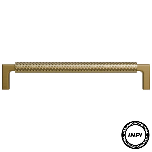 PUXADOR ITALYLINE ALCA ZIGRINATO - IL1780 160MM BRONZE (25015)