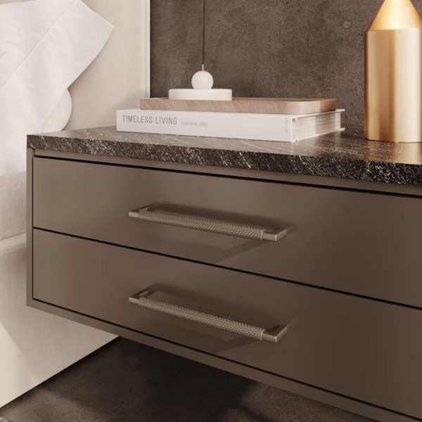 PUXADOR ITALYLINE ALCA ZIGRINATO - IL1780 160MM BRONZE (25015)