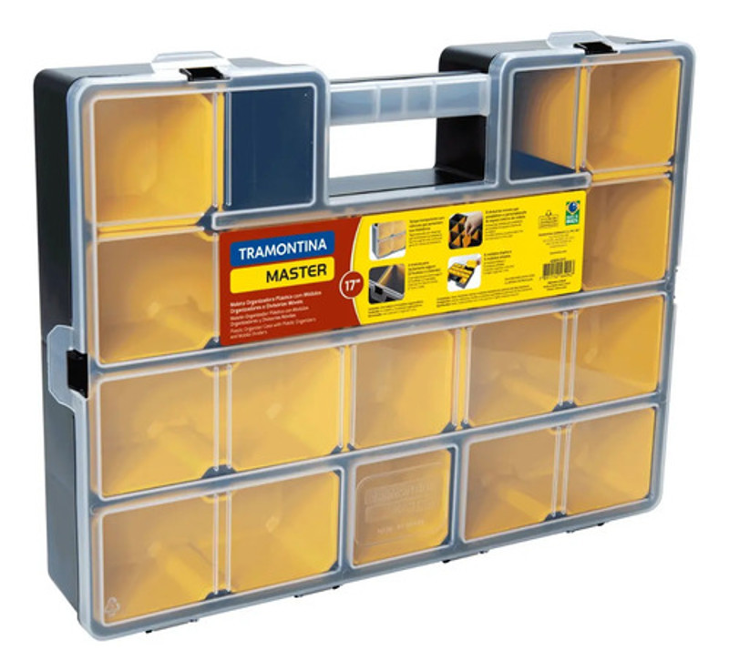 ORGANIZADOR TRAMONTINA PLASTICO 17" COM MODULOS MOVEIS - 43805015
