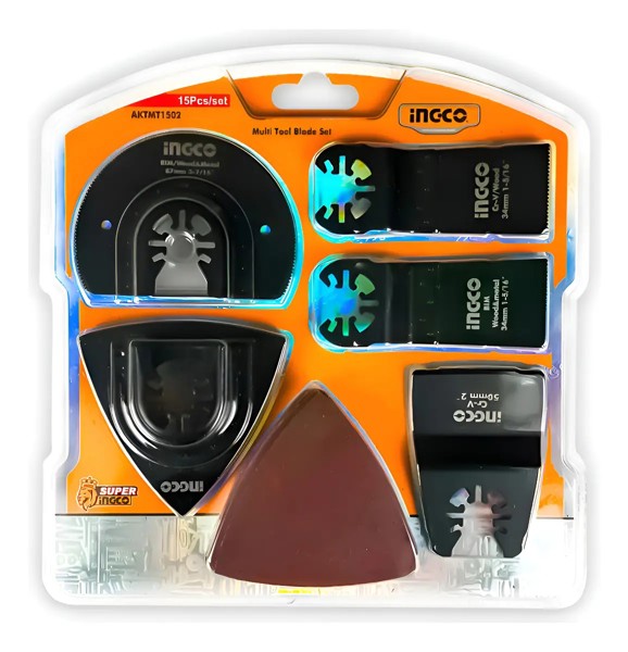 JOGO DE 15PCS MULTICORTADORA OCILANTES INGCO - AKTMT1502