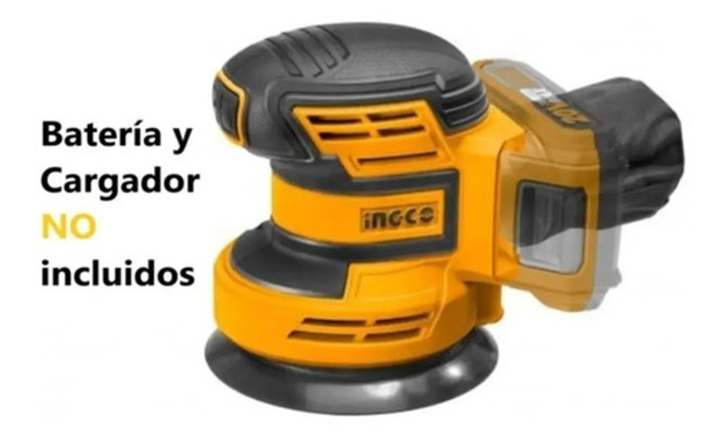 LIXADEIRA ORBITAL INGCO VELCRO A BATERIA 20V - CROSLI2002