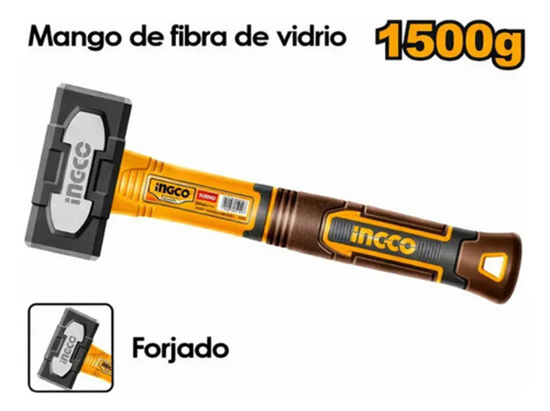 MARRETA COM CABO FIBRA E EMBORRACHADO 1,5KG INGCO - HSTH81500