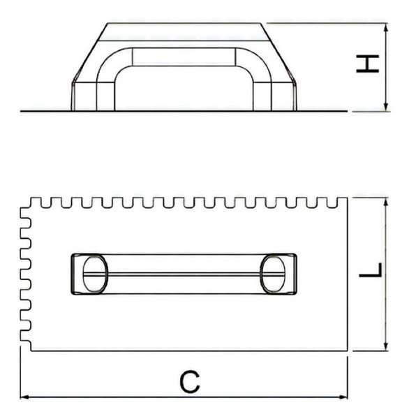 DESEMPENADEIRA DE ACO CABO PLASTICO - DENTADA COM 38CM CORTAG - 60998