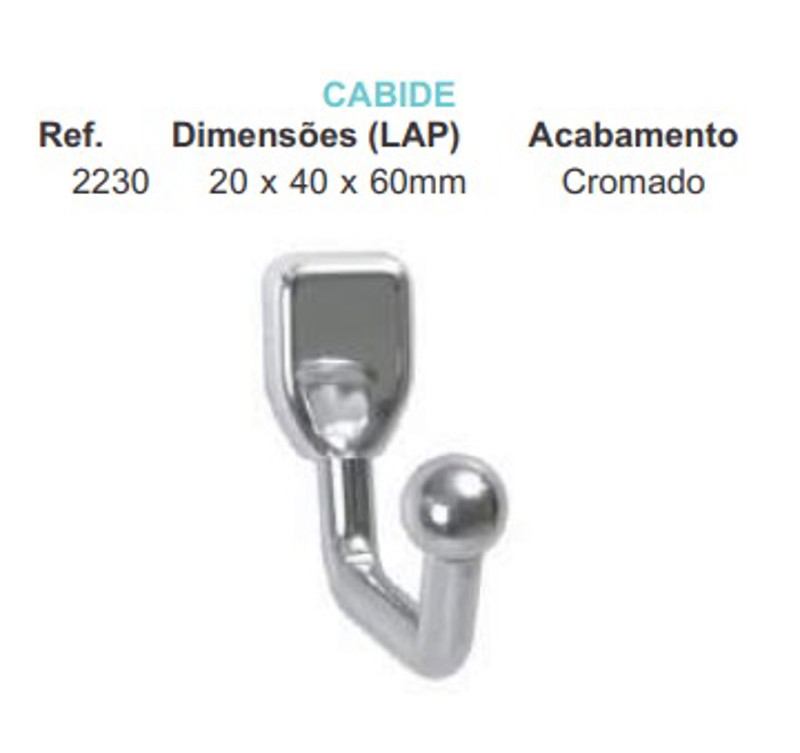 CABIDE TRADICIONAL COM 1 GANCHO GIOSUL - 2230