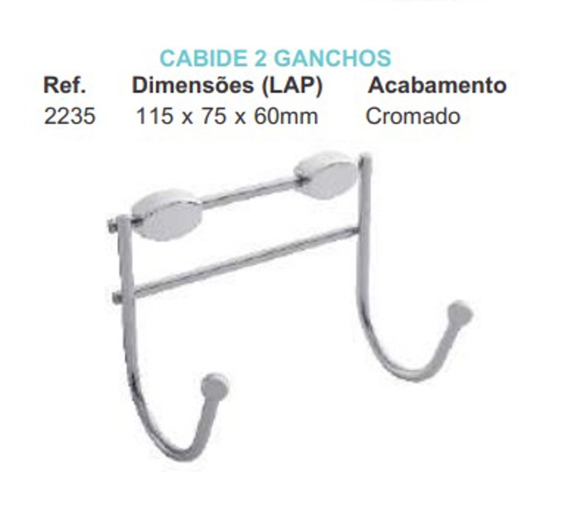 CABIDE TRADICIONAL COM 2 GANCHOS GIOSUL - 2235