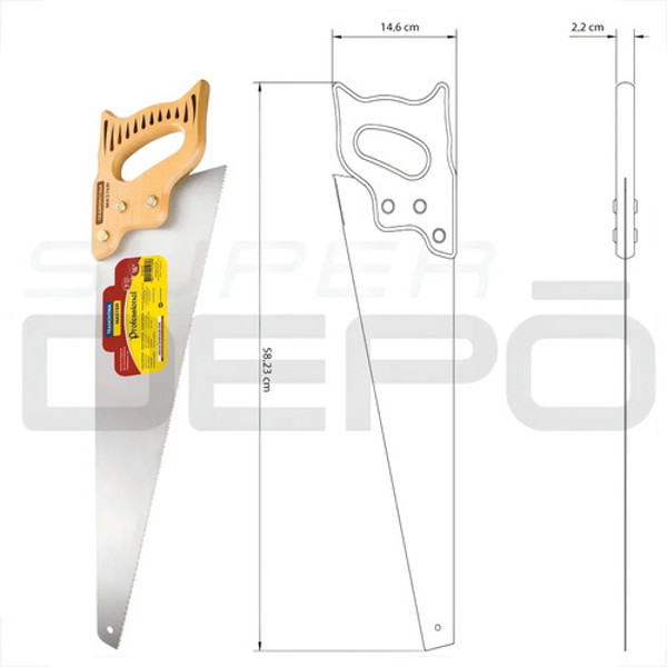 SERROTE TRAMONTINA PROFISSIONAL 20" 500MM - 43240020