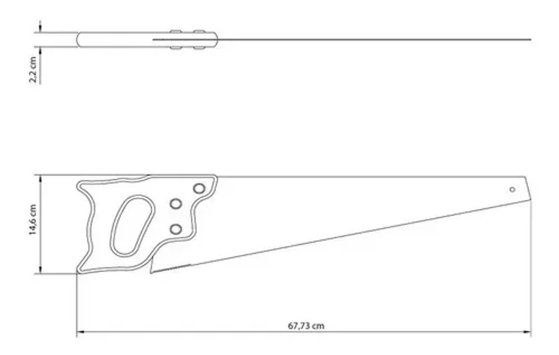 SERROTE TRAMONTINA PROFISSIONAL 24" 600MM - 43240024