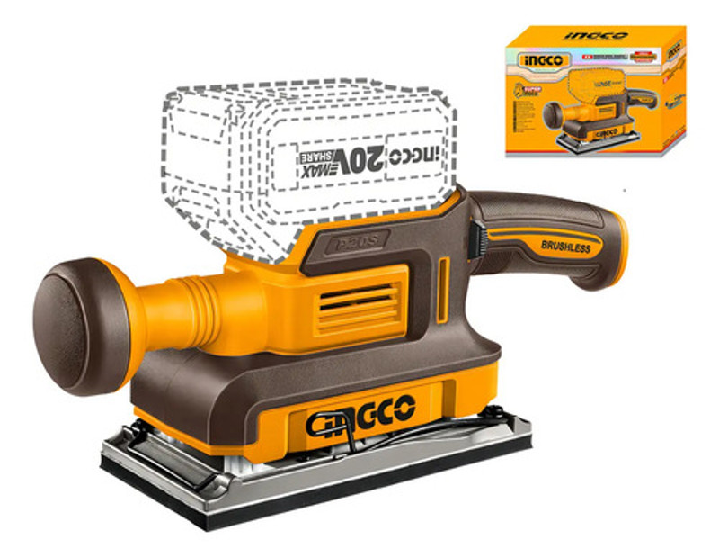LIXADEIRA ORBITAL 180X90 BATERIA 20V INGCO - CFSLI2031