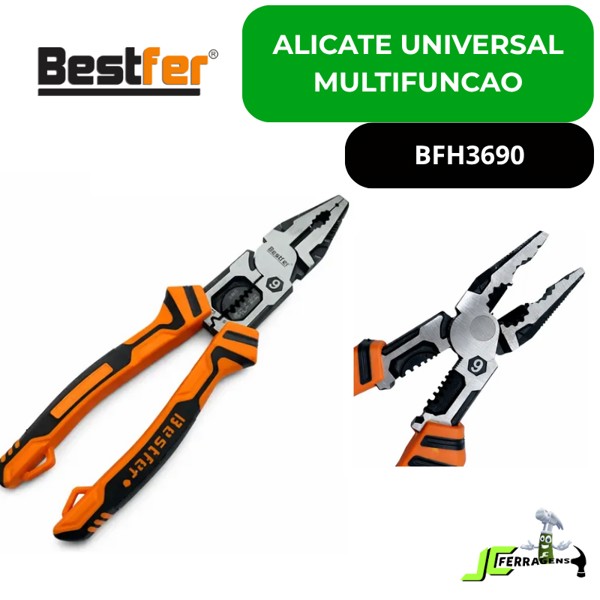 ALICATE UNIVERSAL MULTIFUNCAO 9'' BESTFER - BFH3690