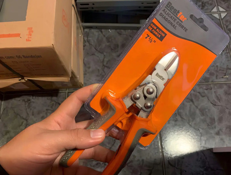 ALICATE DE CORTE COM ALIVIO DE FORCA 7'' BESTFER - BFH2239 