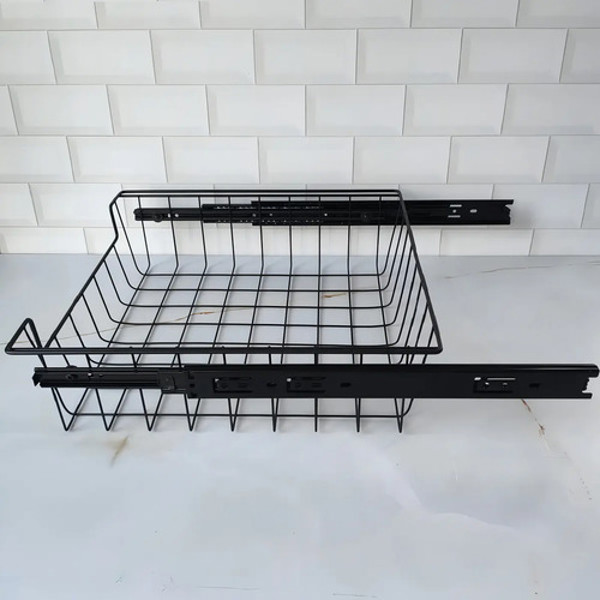 GAVETA ARAMADA FRUTEIRA MASTER COM 37CM E CORREDICA SCHMITT (A105 x L370 x P380) PRETA - 0643