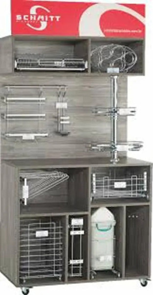 LIXEIRA DUPLA COM 30 LITROS SCHMITT (A600 x L370 x P500) CROMADA - 2703