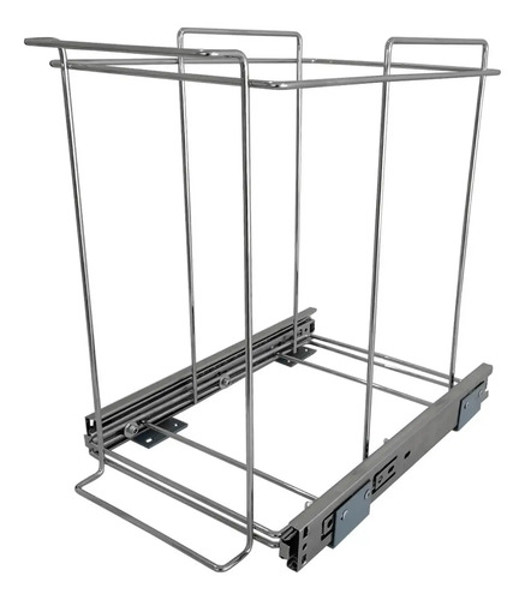 LIXEIRA SIMPLES SLIM COM 15 LITROS SCHMITT (A470 x L230 x P340) PRETA - 2716