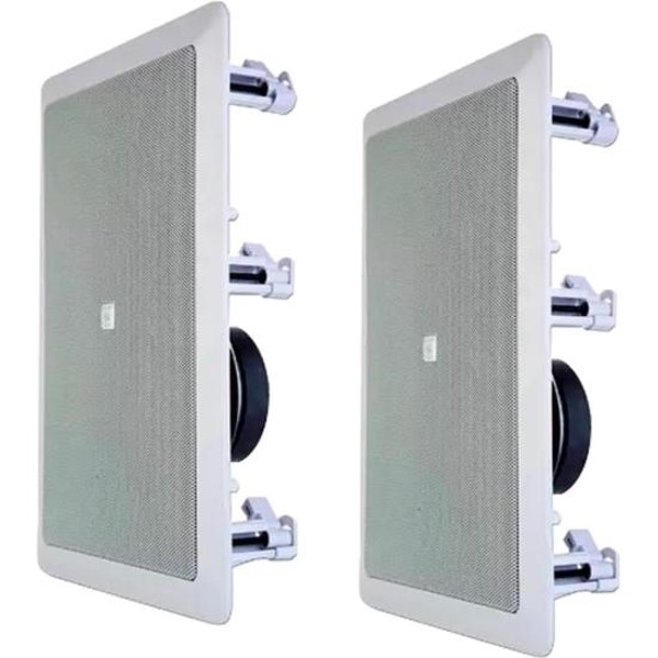 Arandela 6" JBL 6W21RT 25W RMS Retangular Branca - PAR / 2