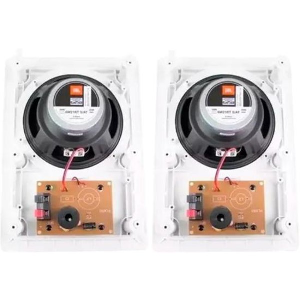 Arandela 6" JBL 6W21RT 25W RMS Retangular Branca - PAR / 2