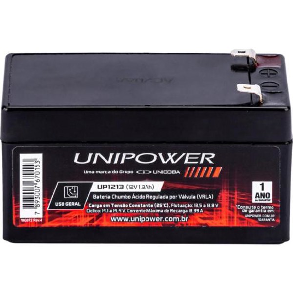 Bateria Selada 12V 1,3Ah UP1213 Unipower