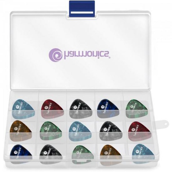 Kit de Palhetas Harmonics Com 200 Unidades