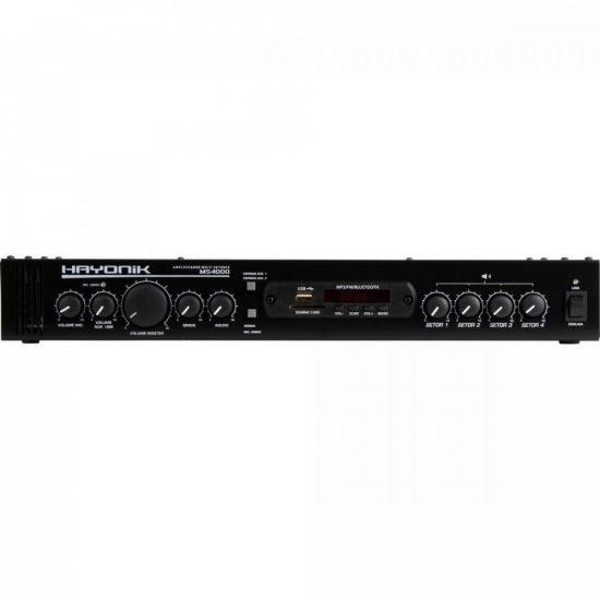Amplificador Hayonik MS4000 400W RMS Multisetores