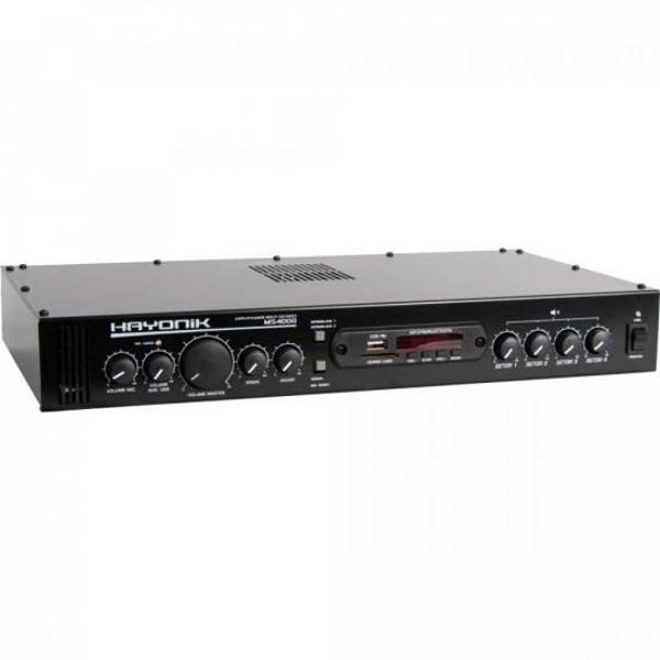 Amplificador Hayonik MS4000 400W RMS Multisetores