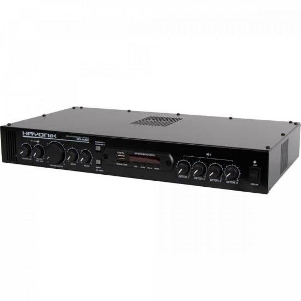 Amplificador Hayonik MS4000 400W RMS Multisetores
