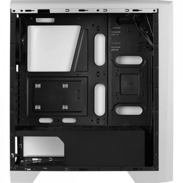 Gabinete Gamer Aerocool Cylon Branco RGB Lateral Acrílico