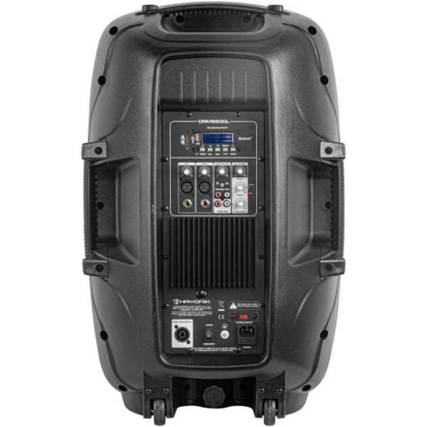 Caixa Acústica Ativa Hayonik CPA-15600L 600W Bluetooth Preta