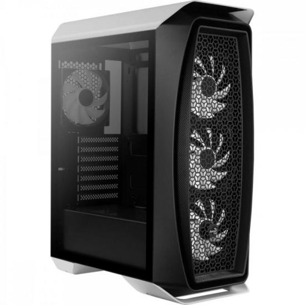 Gabinete Gamer Aerocool Aero One Frost Branco RGB Lateral Vidro