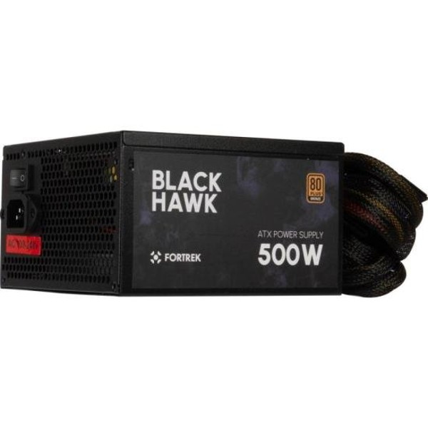Fonte Gamer ATX Fortrek Black Hawk 500W 80 Plus Bronze PFC Ativo