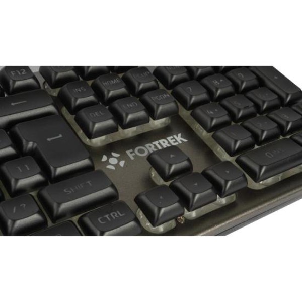 Kit Teclado e Mouse Gamer Fortrek Ranger Rainbow RGB Grafite