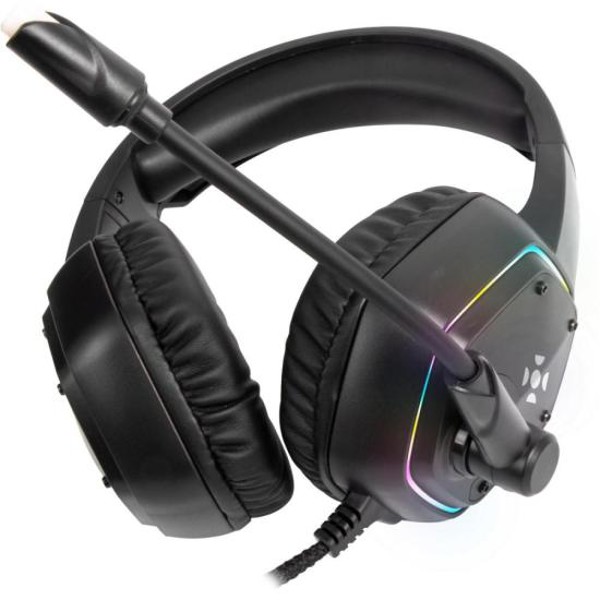 Headset Gamer Fortrek Blackfire P2 + USB RGB Preto