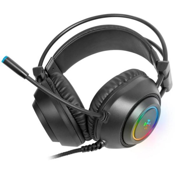 Headset Gamer Fortrek Crusader P2 + USB RGB Preto