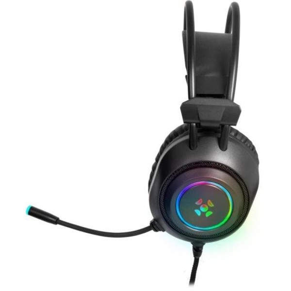 Headset Gamer Fortrek Crusader P2 + USB RGB Preto
