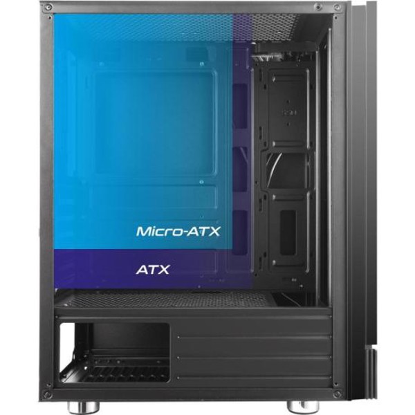 Gabinete Gamer Fortrek Cruiser Mid Tower RGB Preto