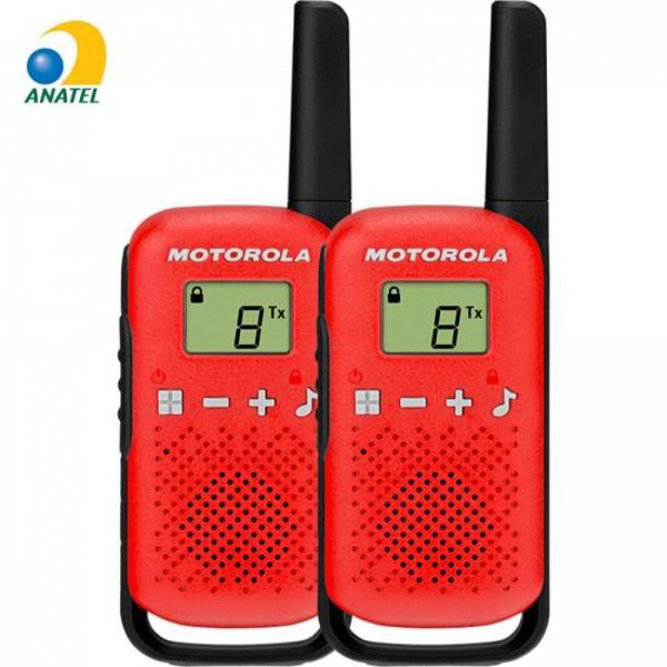 Rádio Comunicador Talkabout Motorola T110BR 25km Vermelho - PAR / 2