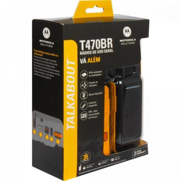 Rádio Comunicador Talkabout Motorola T470BR 35km Amarelo/Preto - PAR / 2