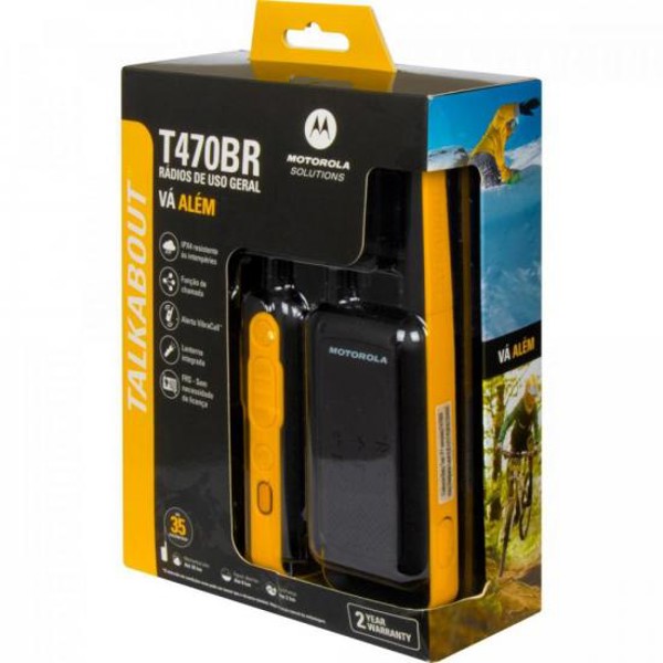 Rádio Comunicador Talkabout Motorola T470BR 35km Amarelo/Preto - PAR / 2