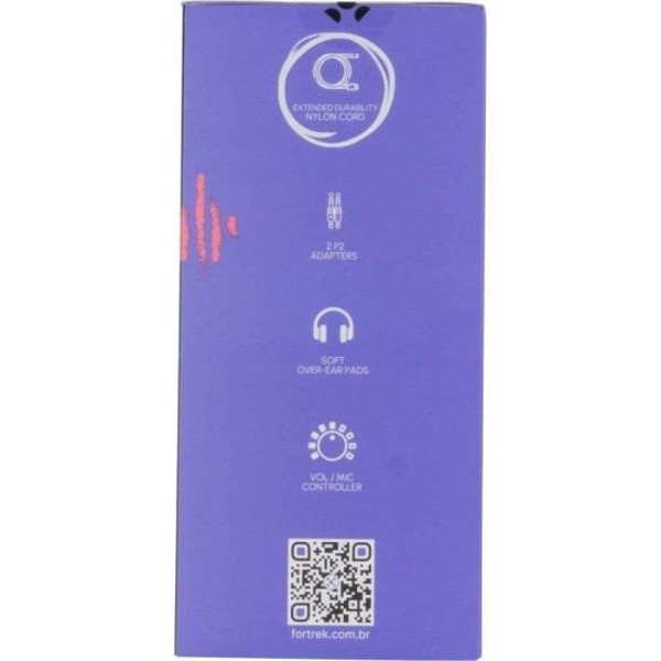 Headset Gamer Fortrek Spider Black P3 Preto/Vermelho