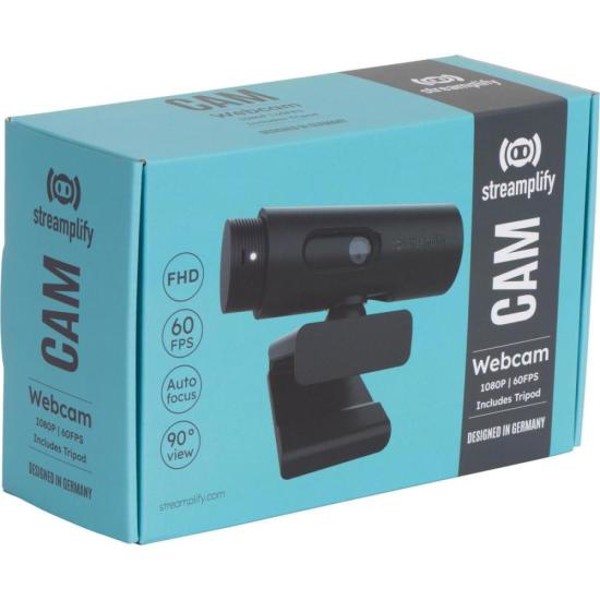 Webcam Streamplify Full HD 60FPS Preta
