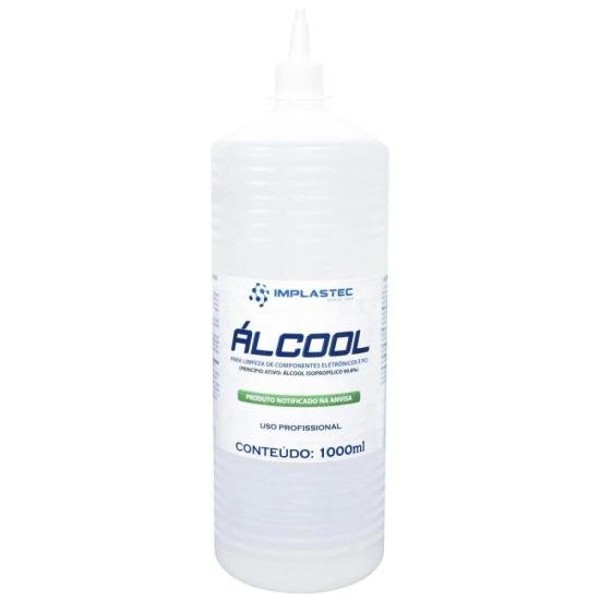 Álcool Para Limpeza de Eletrônicos 1000ML Implastec - CX / 18