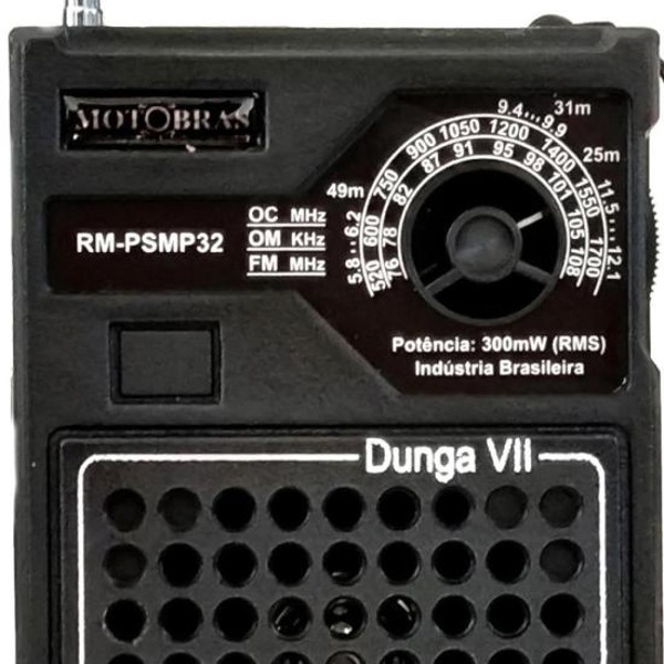 Rádio Portátil Motobras RM-PSMP32 Preto