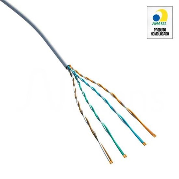 Cabo de Rede CAT.5E CMX 305m Branco Nexans - CX / 305