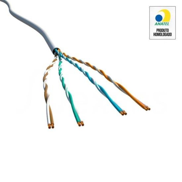 Cabo de Rede CAT.5E CMX 305m Branco Nexans - CX / 305