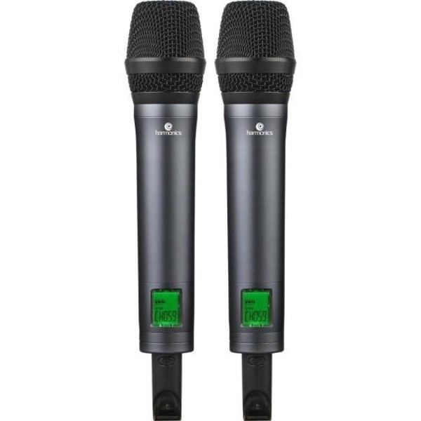 Microfone Sem Fio Harmonics HSF-300 Duplo