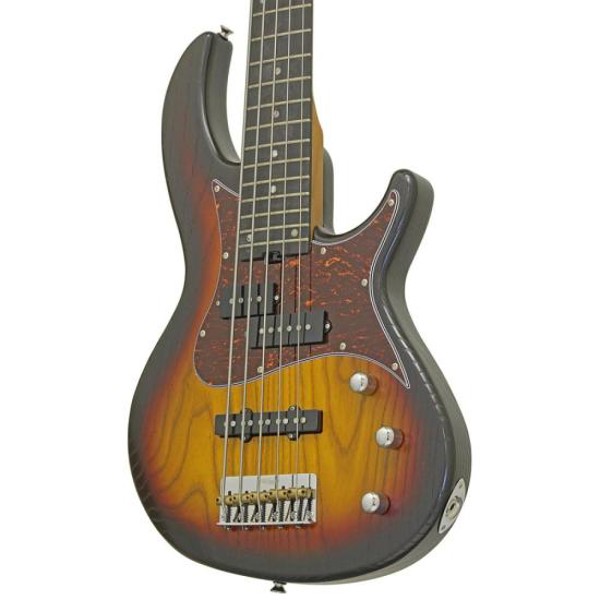 Contrabaixo Aria Pro II 313-MK2/5 Detroit 5 Cordas Open-Pore Sunburst