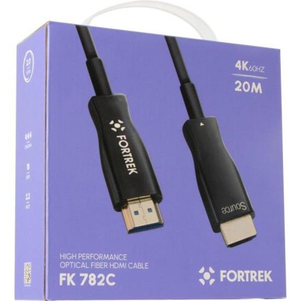 Cabo HDMI Fibra Óptica 4k FK 782C 20m Fortrek
